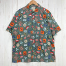 【Men's M グリーン系】 Llbean ( エルエルビーン ) オッター クリフ シャツ Otter Cliff Shirt Thyme / Patches オーガニックコットン ウェア トップス インナー シャツ ショートスリーブシャツ コットン z0005-1