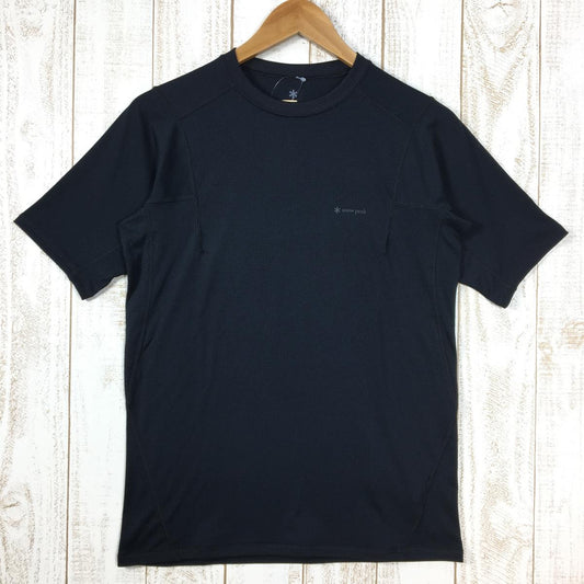 【男款S黑】Snowpeak Pe Power Dry S/S Tee T恤Polartec Power Dry男士合成纤维短袖T恤圆领内搭衬衫上衣