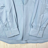 Unisex Medium Blue Paper Sky Wear Wind Big Shirt, Blue Gray, Nylon, Long Sleeve, Synthetic Fiber, z00053705, Blue