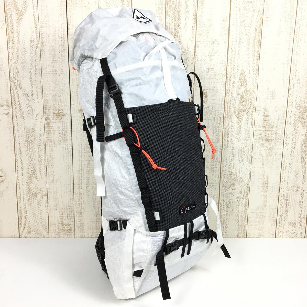 【Tall ホワイト系】 Hyperlite Mountain Gear Hmg ( ハイパーライトマウンテンギア ) クラックス 40 Crux 40 バックパック ウルトラライト ダイニーマ Dcf  容量【30L～54L】 バックパック バッグ ストレー