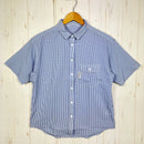 【Women's M ブルー系】 Ridge Mountain Gear ( リッジマウンテンギア ) ベーシック ショートスリーブ シャツ ストライプ Basic Short Sleeve Shirt Stripe  Blue × White z00055795 B-1
