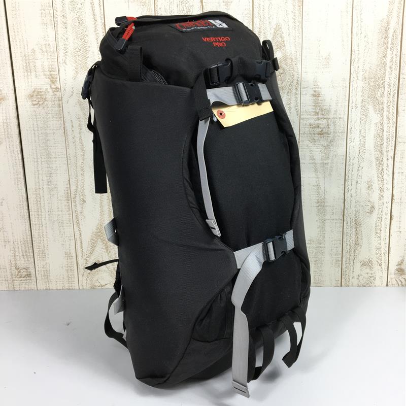 【M 黑色】Osprey Vertigo Pro 弹道尼龙登山包背包直夹克系统美国制造停产型号很难获得黑色容量【30L 至 54L】