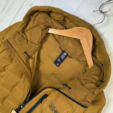 Men's Medium Brown Mountain Hardwear Stretchdown Hoody, Down Jacket, Outerwear, Down Insulation, z00053569