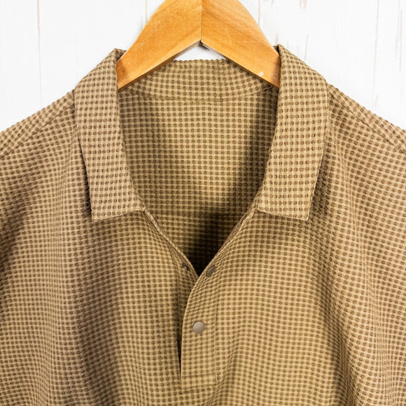 【Men's S ベージュ系】 Ridge Mountain Gear ( リッジマウンテンギア ) コンフィープルオーバー ショートスリーブシャツ Comfy Pullover Short Sleeve Shirt Coyote Tan ポリエステル ウェア トッ