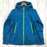 【Women's S ブルー系】Mammut ( マムート ) ゴアテックス オールウェザー ジャケット Goretex All Weather Jacket レインシェル ハードシェル フーディ 1010-19740 Women's レインシェル アウター ジャケット トップス ウェア - 【公式】2ndGEAR（セカンドギア）Webショップ【登山用品・アウトドア用品専門 買取販売店】