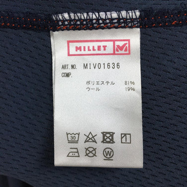 【Women's L ネイビー系】 Millet ( ミレー ) キャスター ウール クルー ロングスリーブ Ld Castor Wool Crew Ls Tシャツ ロンt MIV01636 Women's ウール ロングスリーブTシャツ クルーネック インナー シャ - 【公式】2ndGEAR（セカンドギア）Webショップ【登山用品・アウトドア用品専門 買取販売店】