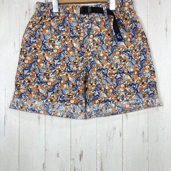 【Men's M オレンジ系】 Mountain Mania（マウンテンマニア） MM フラワー ショーツ MM Flower Short コットン ウェア ボトムス ショーツ ショートパンツ コットン z00055544  コットン ショーツ ショートパンツ ボト