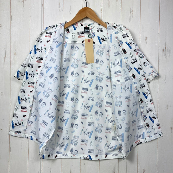 【Unisex XS ホワイト系】 Black Brick ( ブラックブリック ) ドライ アクティブ アロハ Dry Active Aloha ポリエステル ウェア トップス インナー シャツ ショートスリーブシャツ 化繊 z00060488  化繊 ショートスリー