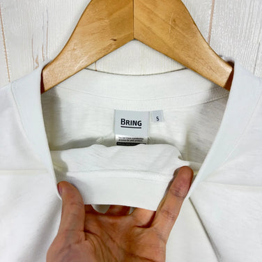 【Unisex S White】 Bring DRYCOTTONY Long sleeve T-shirt Polyester Wear Tops Inner Shirt Long sleeve T-shirt Crew neck Synthetic fiber