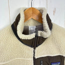 【Men's M ベージュ系】 2009 Patagonia ( パタゴニア ) クラシック レトロ X ベスト Classic Retro X Vest NWM / ナチュラル×マッシュルームブラウン 希少カラー 入手困難 防風 フリース ポリエステル ウェア ト-4