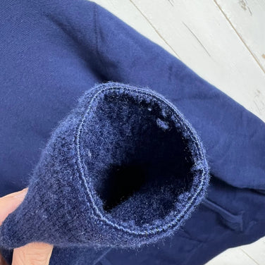 男女通用 XL 码 Yetina 海军蓝套头连帽衫，羊毛材质，上衣，内衣，连帽衫，z00053994