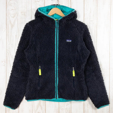 Patagonia Retro-X 女款抓绒开衫，中号海军蓝。防风绒连帽夹克。已停产，难觅踪影。产品编号：23065。国际品牌女款抓绒外套/上衣。