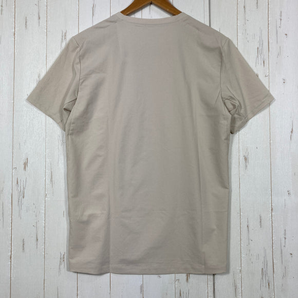 【Men's S ベージュ系】 Houdini ( フーディニ ) メンズ カバー ティー Men's Cover Tee Wish Woven 2WAYストレッチ 速乾 ポリエステル ウェア トップス インナー シャツ ショートスリーブTシャツ クルーネック 化繊