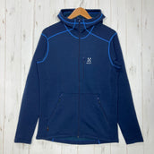 【Men's S ネイビー系】 Haglofs ( ホグロフス ) バンジー フード Bungy Hood ポリエステル ウェア トップス アウター ジャケット フリース ポーラテック・パワーストレッチ z00059827 フリース アウター ジャケット トップス