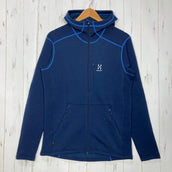 【Men's S ネイビー系】 Haglofs ( ホグロフス ) バンジー フード Bungy Hood ポリエステル ウェア トップス アウター ジャケット フリース ポーラテック・パワーストレッチ z00059827  フリース アウター ジャケット トップス