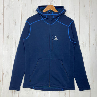 【Men's S ネイビー系】 Haglofs ( ホグロフス ) バンジー フード Bungy Hood ポリエステル ウェア トップス アウター ジャケット フリース ポーラテック・パワーストレッチ z00059827  フリース アウター ジャケット トップス