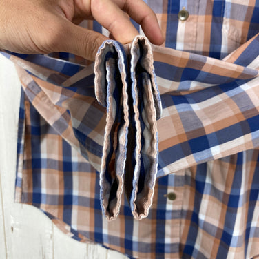 【Women's S オレンジ系】 Marmot ( マーモット ) ロングスリーブ チェックシャツ Long Sleeve Check Shirt ポリエステル・コットン混 ポリエステル ウェア トップス インナー シャツ ロングスリーブシャツ コットン z00061