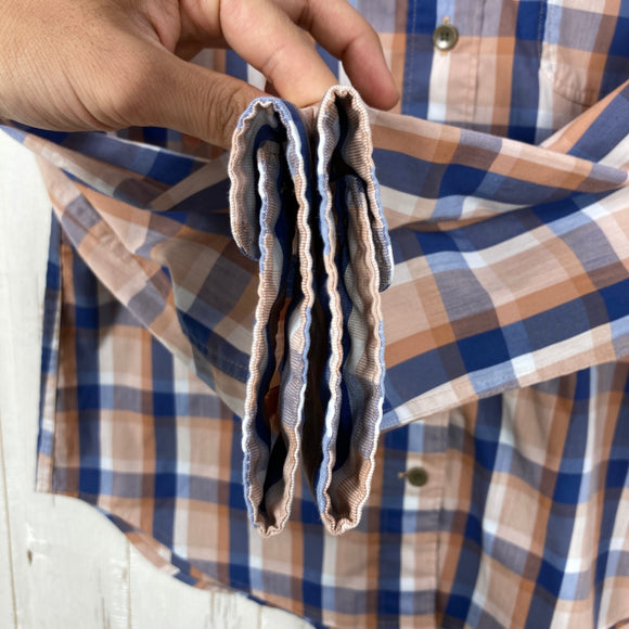 【Women's S オレンジ系】 Marmot ( マーモット ) ロングスリーブ チェックシャツ Long Sleeve Check Shirt ポリエステル・コットン混 ポリエステル ウェア トップス インナー シャツ ロングスリーブシャツ コットン z00061