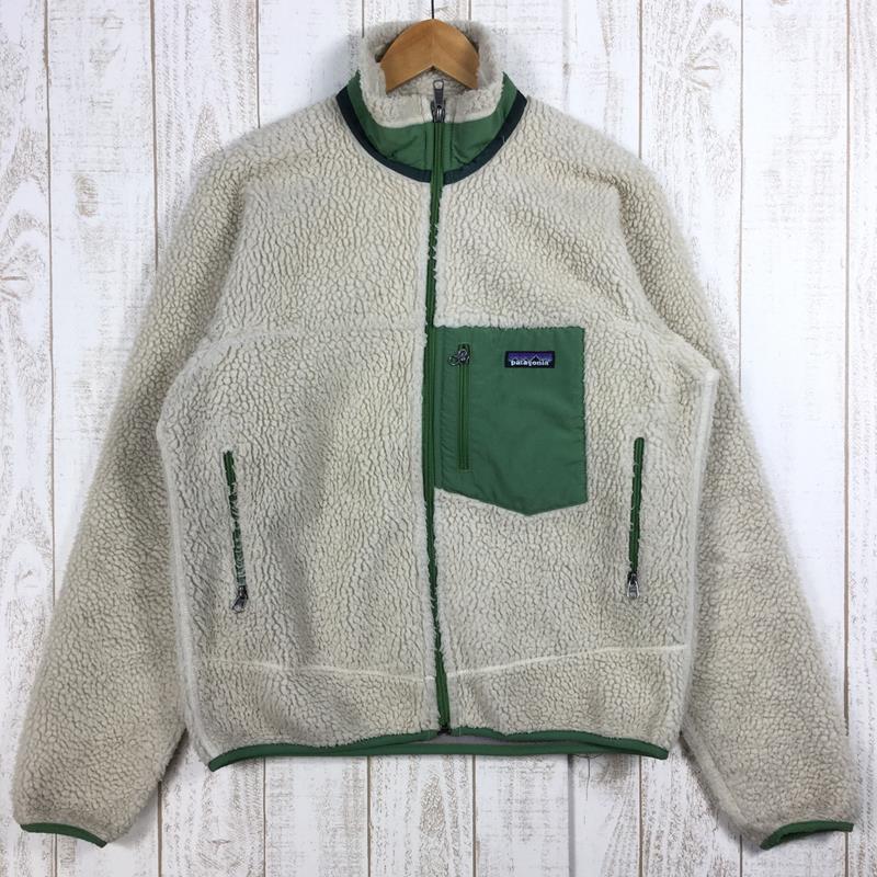 [Men's S Ivory] Patagonia Classic Retro-X Jacket Hard to find 23055 International Men's NAE Natural / Elm Green Free