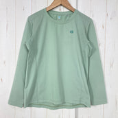 【Women's S グリーン系】 Finetrack ( ファイントラック ) ドラウト クアッド ロングスリーブ ポリエステル ウェア トップス インナー シャツ ロングスリーブTシャツ クルーネック 化繊 z00059221 化繊 ロングスリーブTシャツ クルー