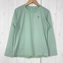 【Women's S グリーン系】 Finetrack ( ファイントラック ) ドラウト クアッド ロングスリーブ ポリエステル ウェア トップス インナー シャツ ロングスリーブTシャツ クルーネック 化繊 z00059221  化繊 ロングスリーブTシャツ クルー-1