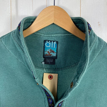 【Women's L グリーン系】 1990s Alf ( アルフ ) チロリアン スウェット カーディガン Tyrolean Sweat Cardigan ビンテージ オリジナル 入手困難 コットン ウェア トップス アウター ジャケット コットン z00054501