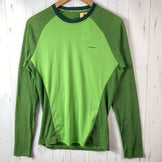 [Men's Small Green] 2011 Patagonia Capilene 2 Lightweight Crew Polyester T-Shirt, Long Sleeve, Crew Neck