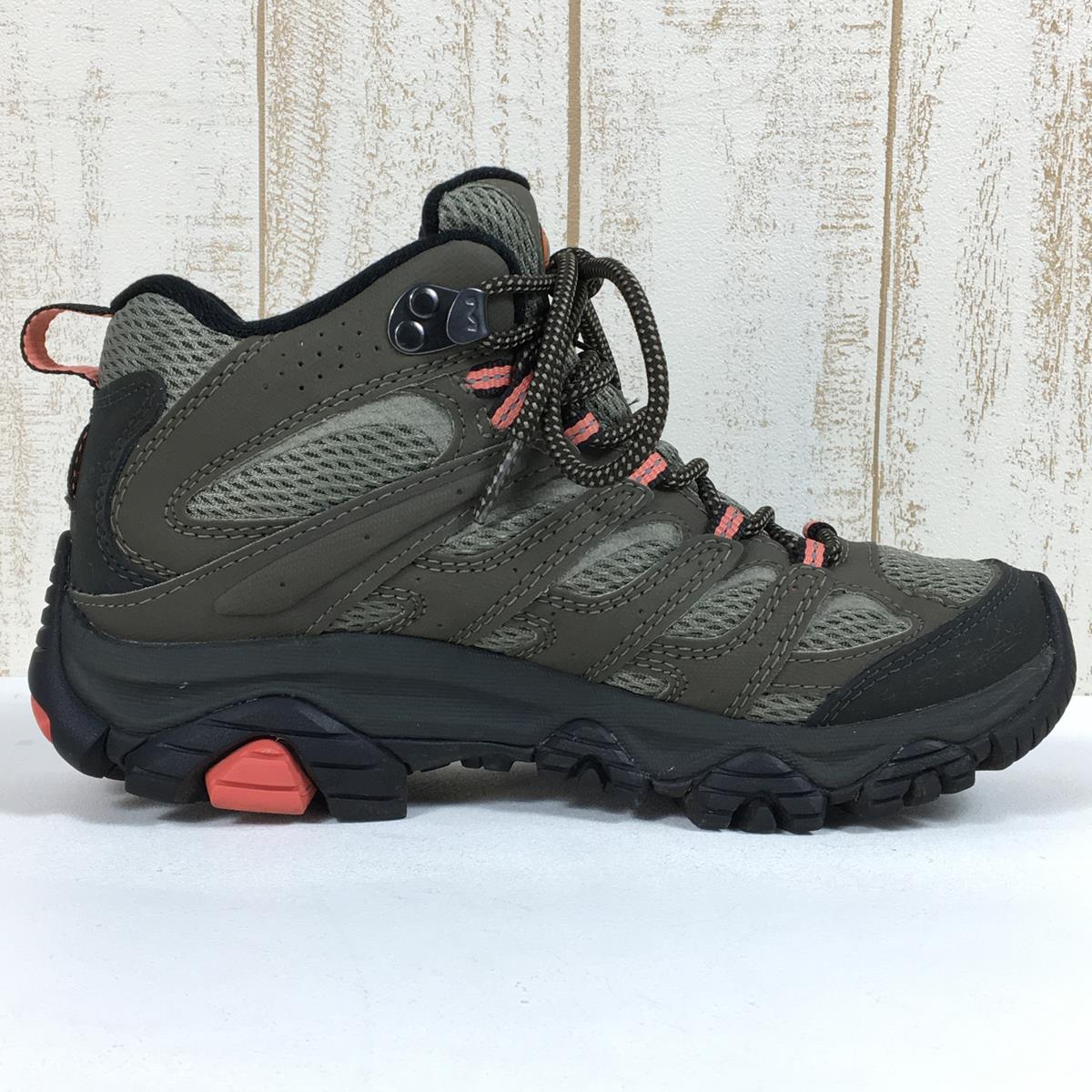 【Women's 22.5cm グリーン系】 Merrell ( メレル ) モアブ 3 シンセティック ミッド ゴアテックス Moab Iii Synthetic Mid Gore-Tex トレッキングシューズ J500182 Women's Olive トレッキングブーツ フ