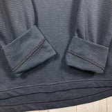 Montbell Geo Line MW Round Neck Shirt, Men's XL, Black. Polyester, Long Sleeve Crew Neck T-Shirt.