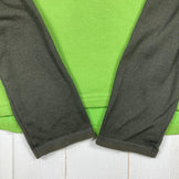 The North Face 男士中号绿色长袖 Dacron QD Crew 夹克（长袖）涤纶抓绒夹克（z00054264）