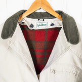 男式 L 码米色 1970 年代 Llbean (LL Bean) 野战大衣，羊毛衬里，复古，原创，很难找到，棉质，上衣，外套，夹克，棉质，z00052847