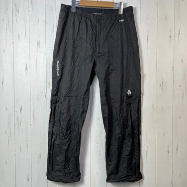 Montbell Men's Thunder Pass Pants, Medium Short, Black, Nylon, Rain Shell, Long Pants, Bottoms, z00054551