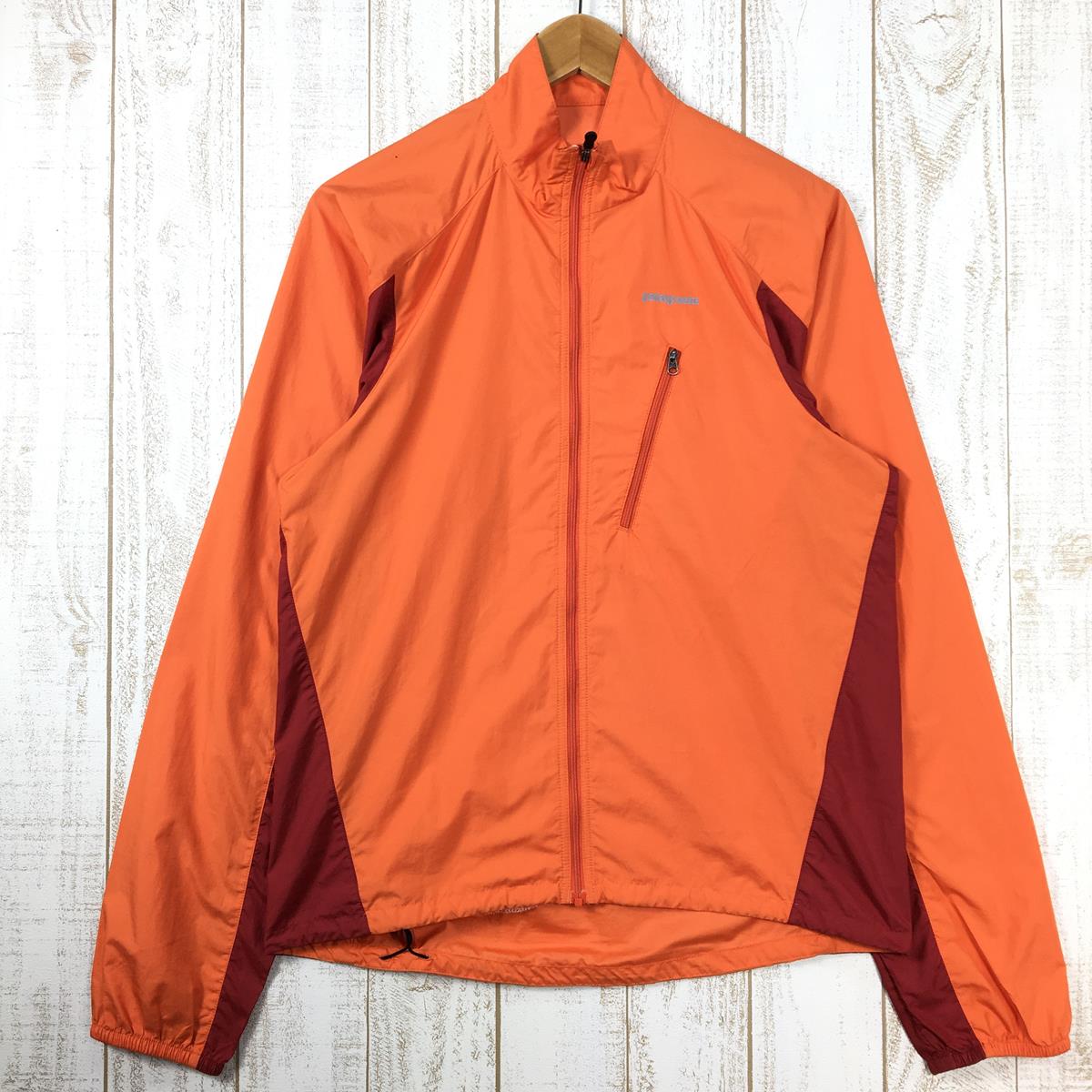 [Men's S Orange] Patagonia Velocity Shell Windshell Jacket Discontinued Model Hard to Find 24106 International Men's Sunrise Windshell Outerwear