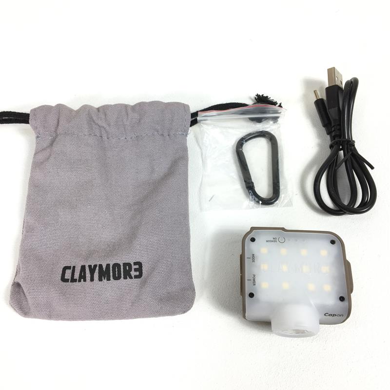 【OneSize ベージュ系】 Claymore ( クレイモア ) キャップオン 80C Capon 80C 280ルーメン Usb充電 モーションセンサー機能 800Mah Ledキャップライト ヘッドランプ ランタン 投光器 Clp-800Tn CLP-800