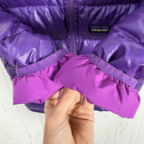【Baby's 2T パープル系】 2013 Patagonia ( パタゴニア ) ハイロフト ダウンセーター フーディ Hi Loft Down Sweater Hoodie PUR ダウン ウェア トップス アウター ジャケット ダウンインサレーション z0005