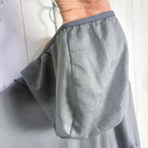 Men's Small Gray Foxfire TransWet Wool Half Zip Hoody, TS Wool Half Zip, Polyester, Top, Undershirt, Hoodie, Wool, z00055385