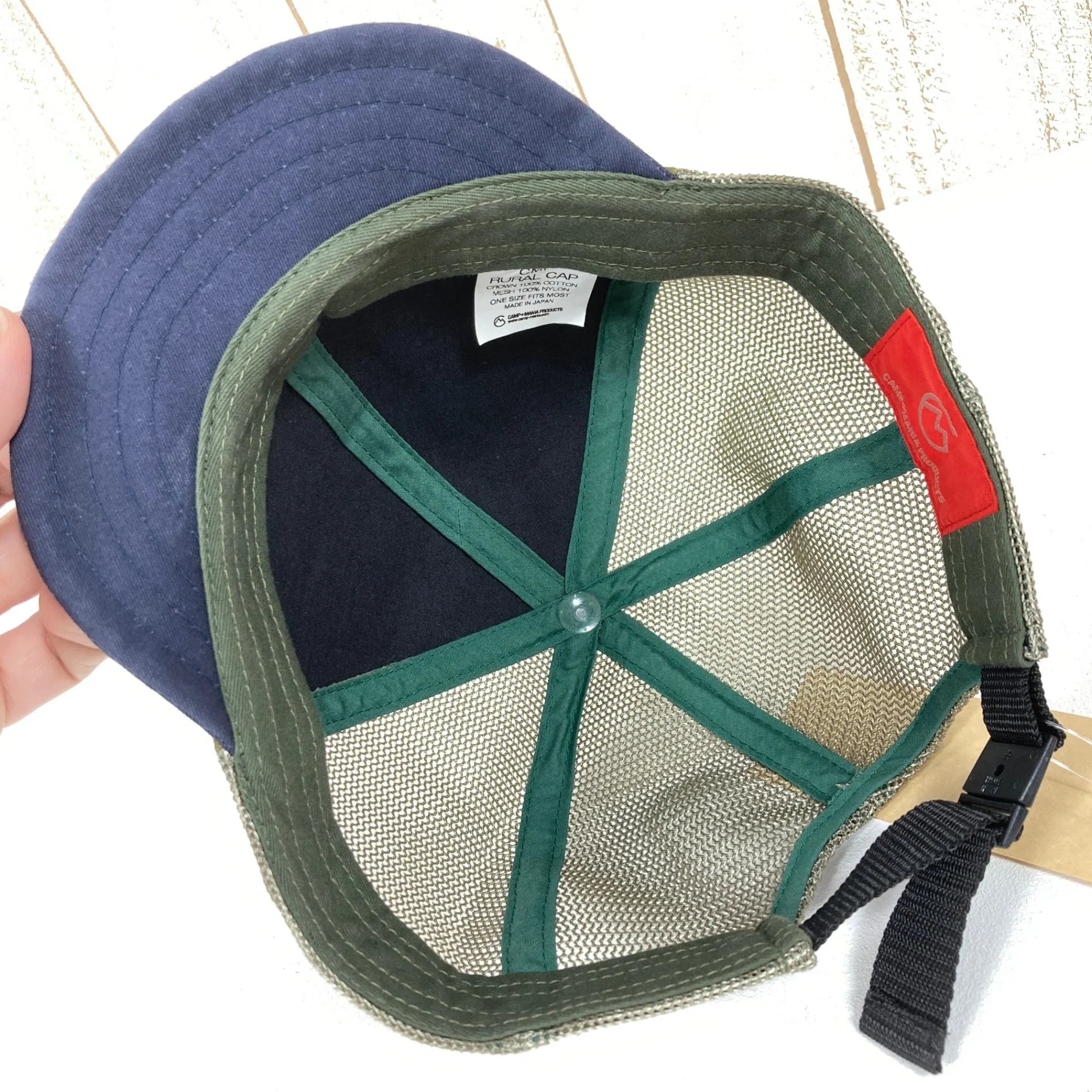 【Unisex OneSize グリーン系】 Camp Mania Products（キャンプ マニア プロダクツ） ルーラル キャップ Rural cap オリーブ（クラウン）×ネイビー（バイザー コットン ウェア ウェア小物 ヘッドウェア キャップ z00050543 オリー - 【公式】2ndGEAR（セカンドギア）Webショップ【登山用品・アウトドア用品専門 買取販売店】