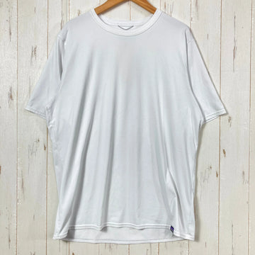 【Men's M ホワイト系】 2021 Patagonia ( パタゴニア ) キャプリーン クール デイリー シャツ Capilene Cool Daily Shirt WHI ポリエステル ウェア トップス インナー シャツ ショートスリーブTシャツ クルーネ