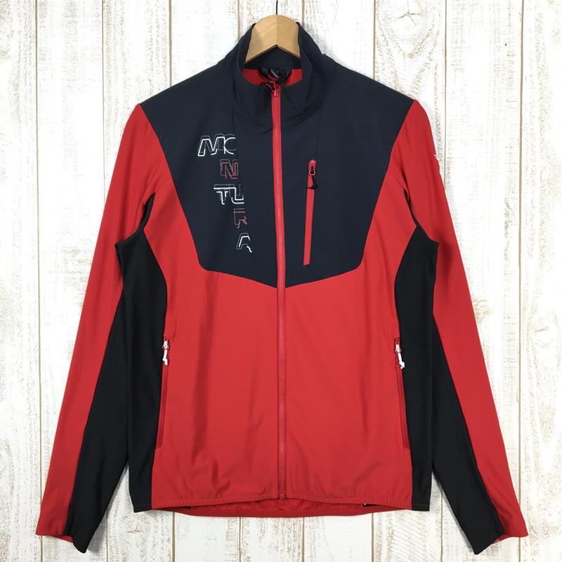 [Men's S Red] Montura Blend Line Maglia Microgrid Fleece Jacket MMAP56X International Men's Fleece Outer Jacket Top