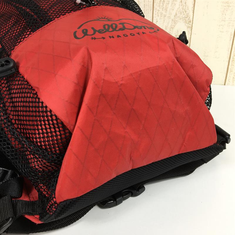 [One Size Red] Welldone Chips Bag 30L Backpack Daypack X-Pac Capacity [30L-54L] Backpack Bag Storage