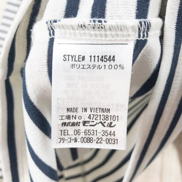 【Women's L ブルー系】 Montbell ( モンベル ) Wic.ボーダー ロングスリーブt 長袖 ウィックロン Tシャツ 1114544 Asian Women's IV/DN 化繊 ロングスリーブTシャツ クルーネック インナー シャツ トップス ウェ - 【公式】2ndGEAR（セカンドギア）Webショップ【登山用品・アウトドア用品専門 買取販売店】