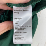 【Unisex XL グリーン系】 Yamatomichi ( 山と道 ) ファイブ ポケット ロング ショーツ 5-Pocket Long Shorts Green ナイロン ウェア ボトムス ショーツ ショートパンツ  z00059051 Green  ショーツ シ