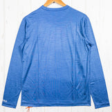 【Men's Ｓ ブルー系】 Ridge Mountain Gear ( リッジマウンテンギア ) メリノ ベーシック ティー Merino Basic Tee Azure Blue メリノウール ウェア トップス インナー シャツ ロングスリーブTシャツ クルー - 【公式】2ndGEAR（セカンドギア）Webショップ【登山用品・アウトドア用品専門 買取販売店】