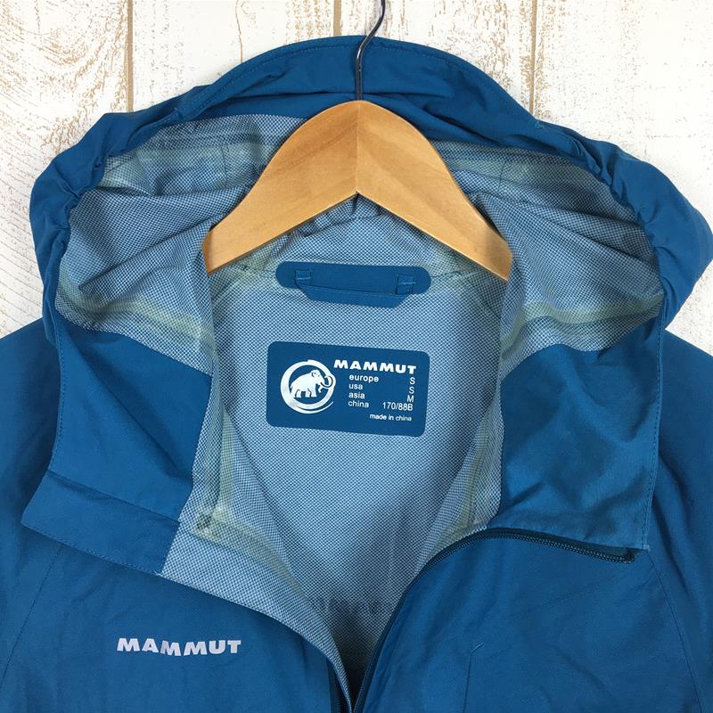 【Men's S ブルー系】 Mammut ( マムート ) Mtr 201 レインスピード ハードシェル ジャケット Mtr 201 Rainspeed Hs Jacket ドライテック レインシェル フーディ ストレッチ 1010-14801 Men's  レ