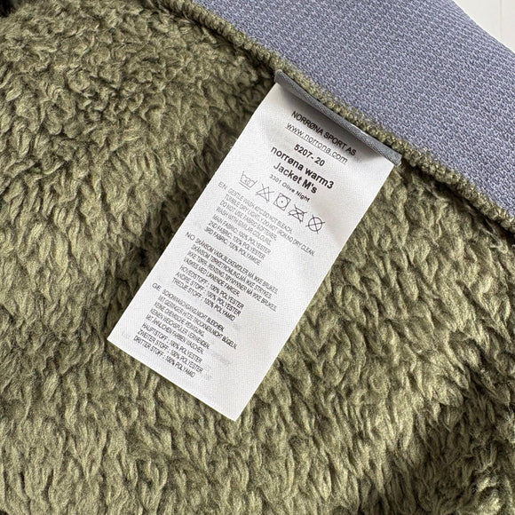 【Men's S カーキグリーン系】 Norrona ( ノローナ ) ノローナ ウォーム3 ジャケット メンズ Norrona Warm3 Jacket M's 5207-20 3301 OLIVE NIGHT z00056096 3301 OLIVE NIGHT フリ