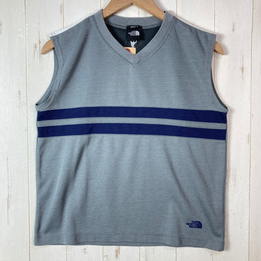【Men's S グレー系】 The North Face ( ザ・ノースフェイス ) センター ストライプ タンクトップ Center Stripe Tank Top ポリエステル ウェア トップス インナー シャツ タンクトップ ノースリーブシャツ z0005