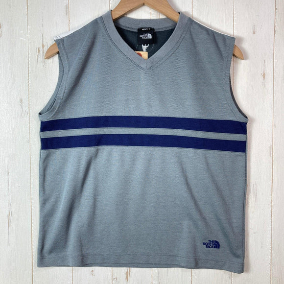 【Men's S グレー系】 The North Face ( ザ・ノースフェイス ) センター ストライプ タンクトップ Center Stripe Tank Top ポリエステル ウェア トップス インナー シャツ タンクトップ ノースリーブシャツ z0005