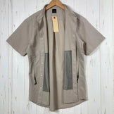[Men's S Beige] Axesquin Short Sleeve Ventilation Shirt S/S Ventilation Shirt Polyester Wear Tops Inner Shirt Short Sleeve Shirt Synthetic Fiber z00054852