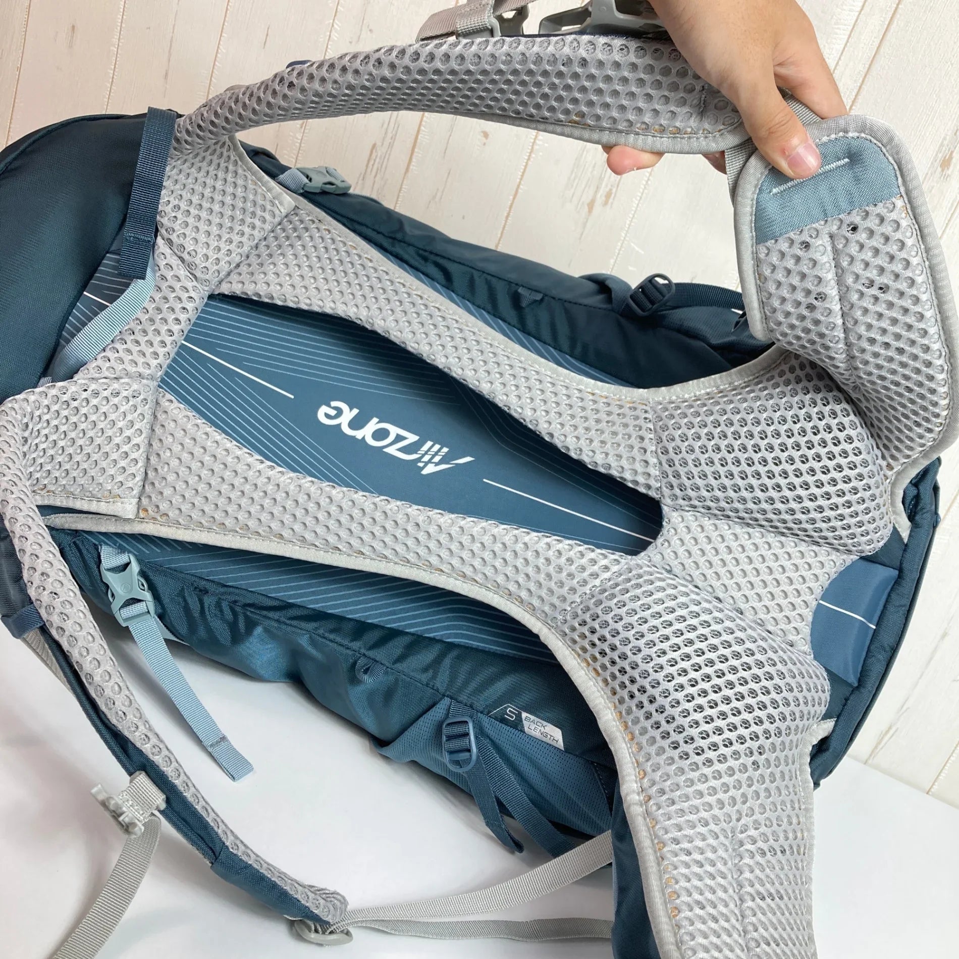エバニュー BACK PACKING SYSTEM 青 アルミフレーム バックパック 