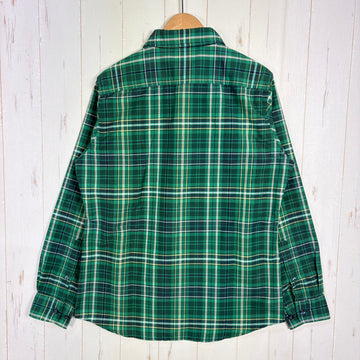 【Women's M グリーン系】 Montbell ( モンベル ) WIC. ライト ロングスリーブ シャツ ウィメンズ WIC. Light Long Sleeve Shirt Women's 吸汗速乾 UVカット チェック柄 ポリエステル ウェア トップス イン - 0